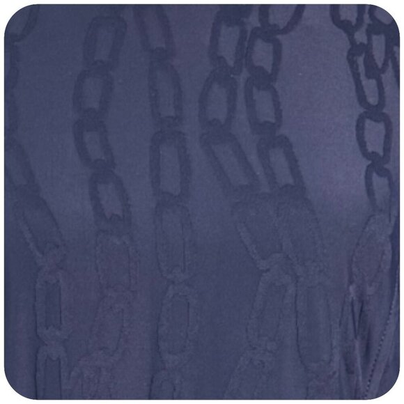 Joseph Ribkoff Midnight Blue Chain-Link Knee-length Dress POCKETS Women's 12 - Picture 4 of 8